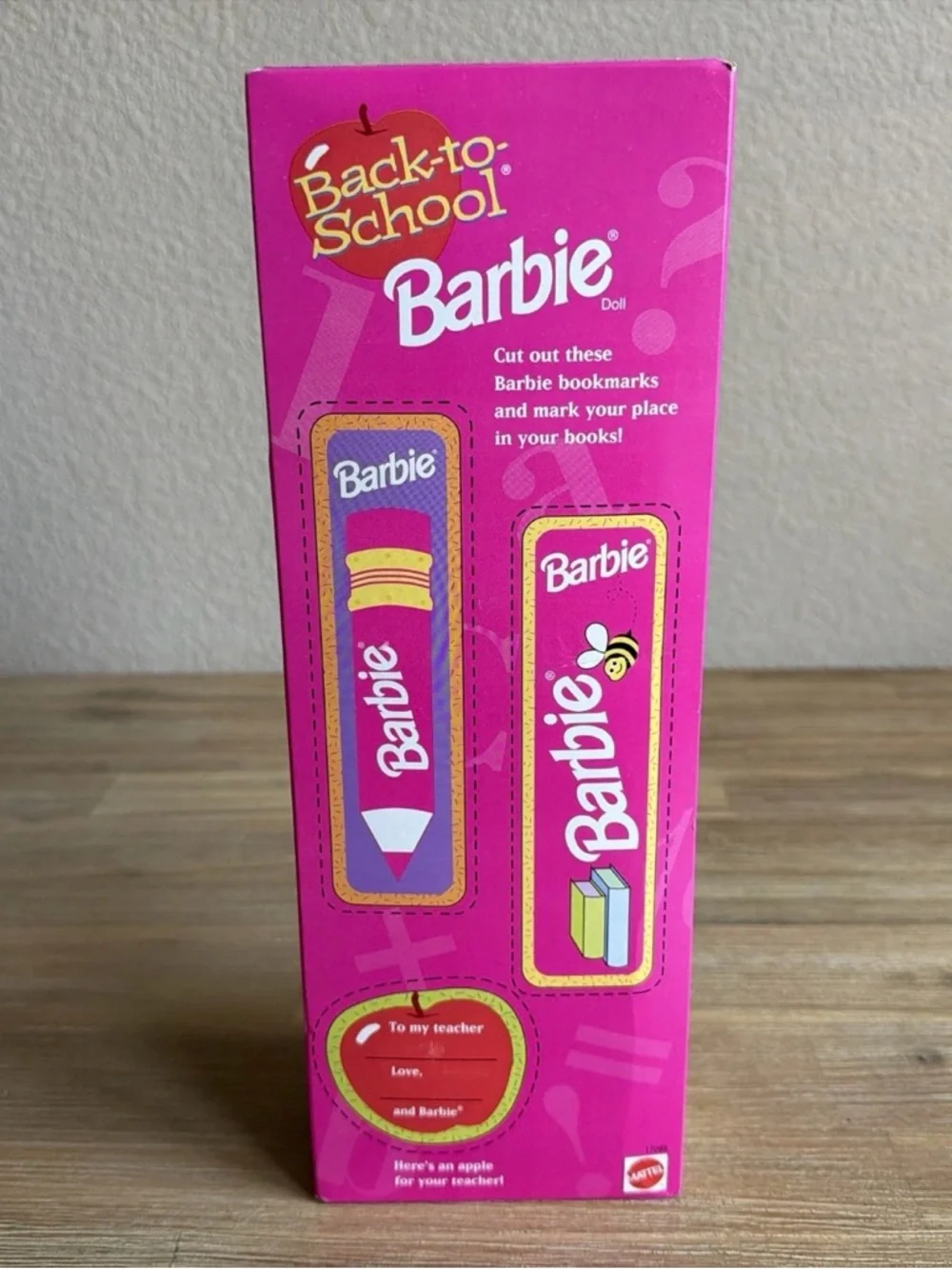 Back to School Barbie #17099 Apple Special Edition 1996 Denim New In Box - Picture 5 of 8